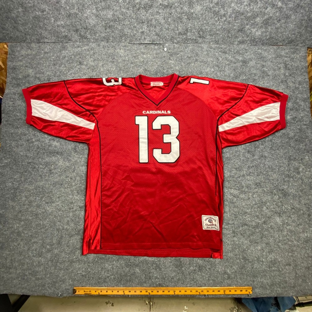 Kurt Warner Arizona Cardinals Throwback Jersey Number 13 Red Football Mens